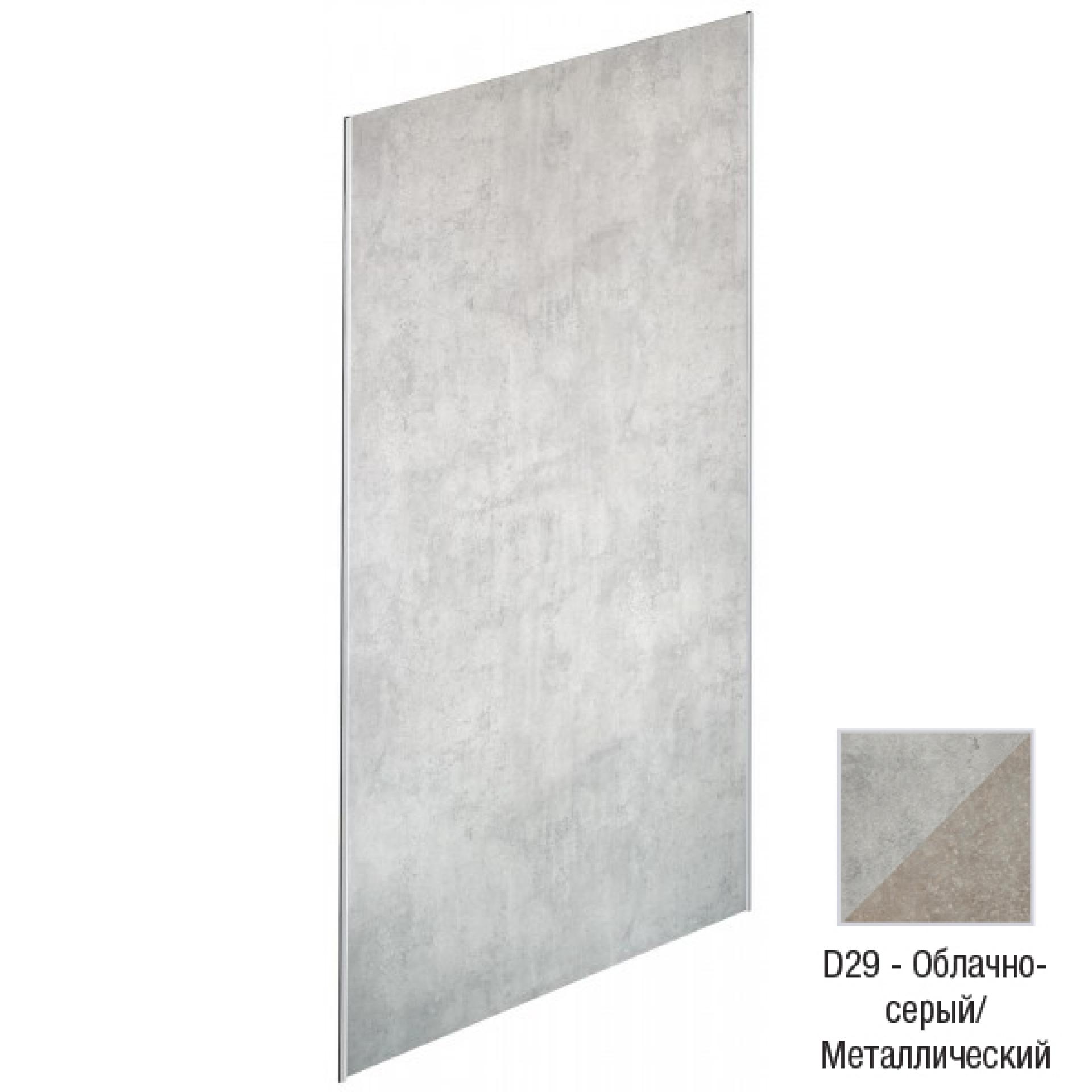 Декоративная панель для душевого пространства Jacob Delafon Panolux E63030-D29, облачно серый/металлический серый