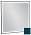 Зеркало с подсветкой 80 см Jacob Delafon Allure EB1435-S47, лакированная рама сине-зеленый сатин