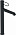 Смеситель для раковины Jacob Delafon Odeon Rive Gauche E21030-BL-BL, корпус черный, ручка черная
