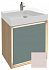 Комплект мебели 65 см Jacob Delafon Rythmik pure с раковиной EVO112-00, тумбой EB1770-M78, матовый пыльная роза