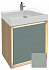 Комплект мебели 65 см Jacob Delafon Rythmik pure с раковиной EVN112-00, тумбой EB1770-M47, матовый оливковый