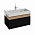 Комплект мебели 100 см Jacob Delafon Terrace с раковиной EXC9112-00, тумбой EB1187-274, чёрный лак