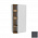 Шкаф-пенал 75 см Jacob Delafon Terrace EB1741G-S17 правый, серый антрацит сатин